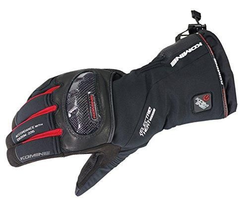 5営業日で発送 KOMINE コミネ コミネ ＥＫ－２００ Ｃａｒｂｏｎ Ｐｒｏｔｅｃｔ Ｅ－Ｇｌｏｖｅｓ Ｂｌａｃｋ Ｒｅｄ ２ＸＬ
