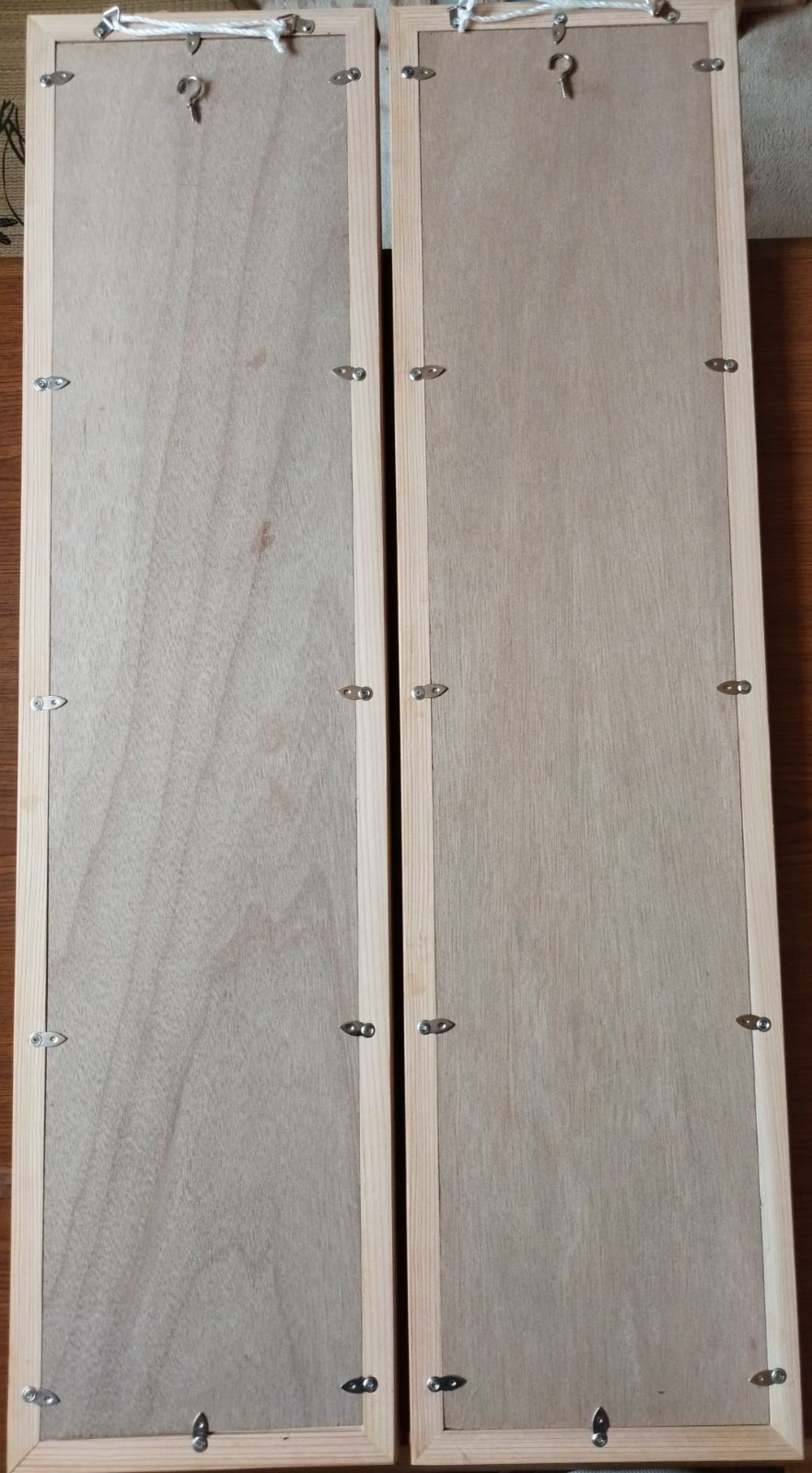 201 組子 クロス アクリル板入り3枚一組 木製額縁