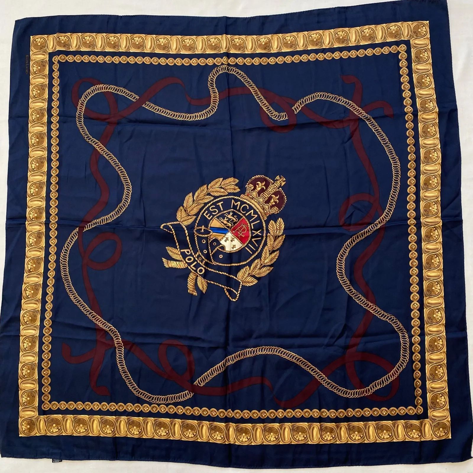 RALPH LAUREN ラルフ ローレン スカーフ シルクスカーフ 大判スカーフ