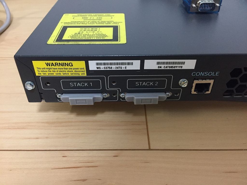 CCNA、CCNP】1台セットCisco L3スイッチ3750スマホ/家電/カメラ - PC