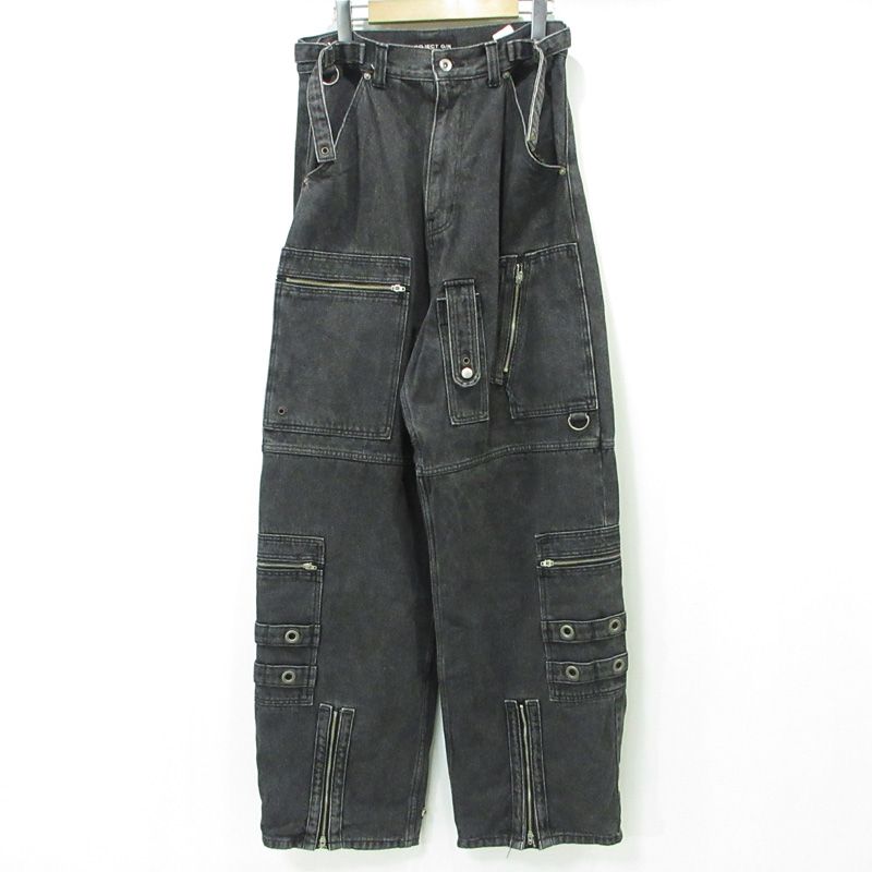 三重本店 PROJECT GR | プロジェクトジーアール マルチポケットデニムパンツ ブラック サイズ 1 107