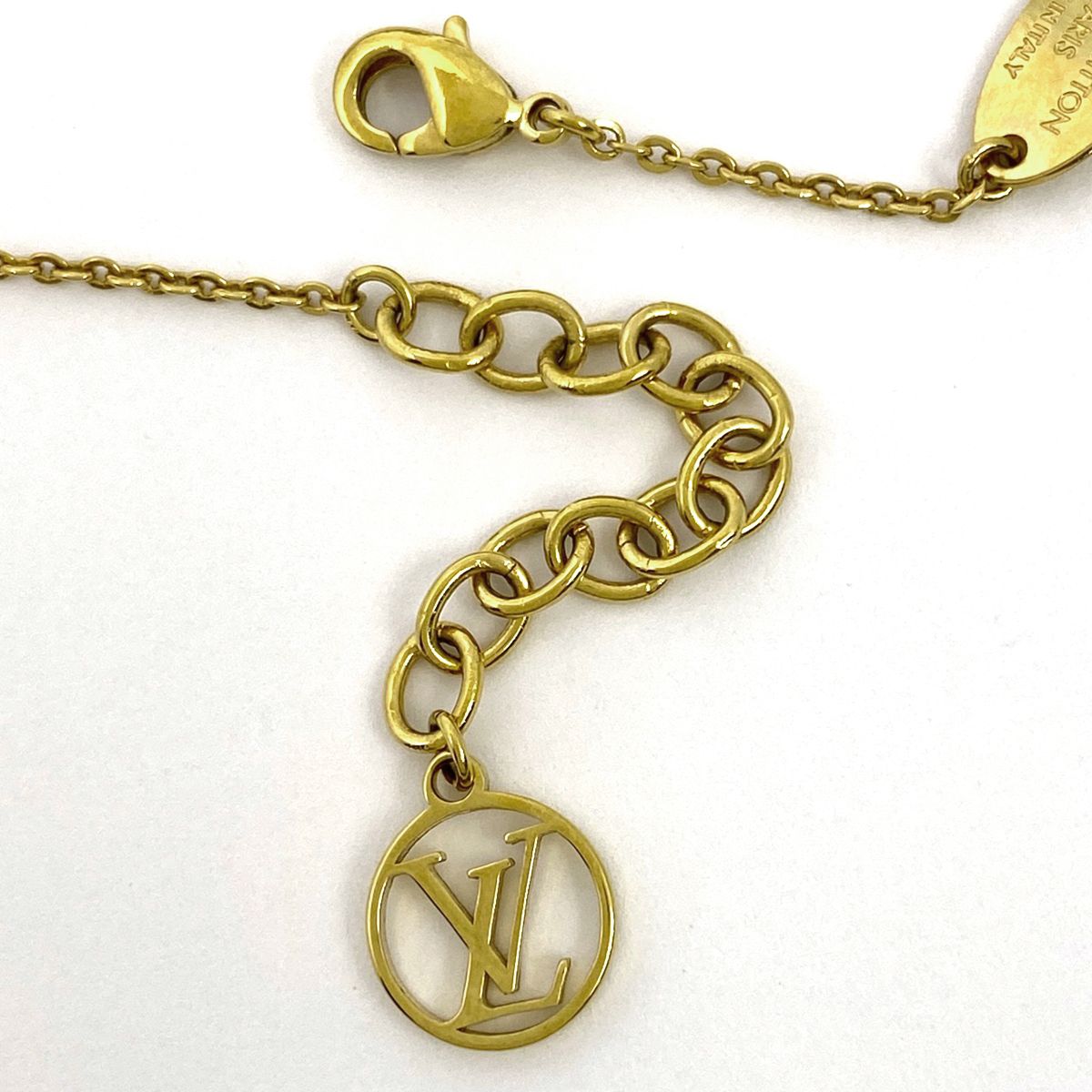 ルイヴィトン LVイニシャル ブレスレット モノグラム ビーズ シルバー