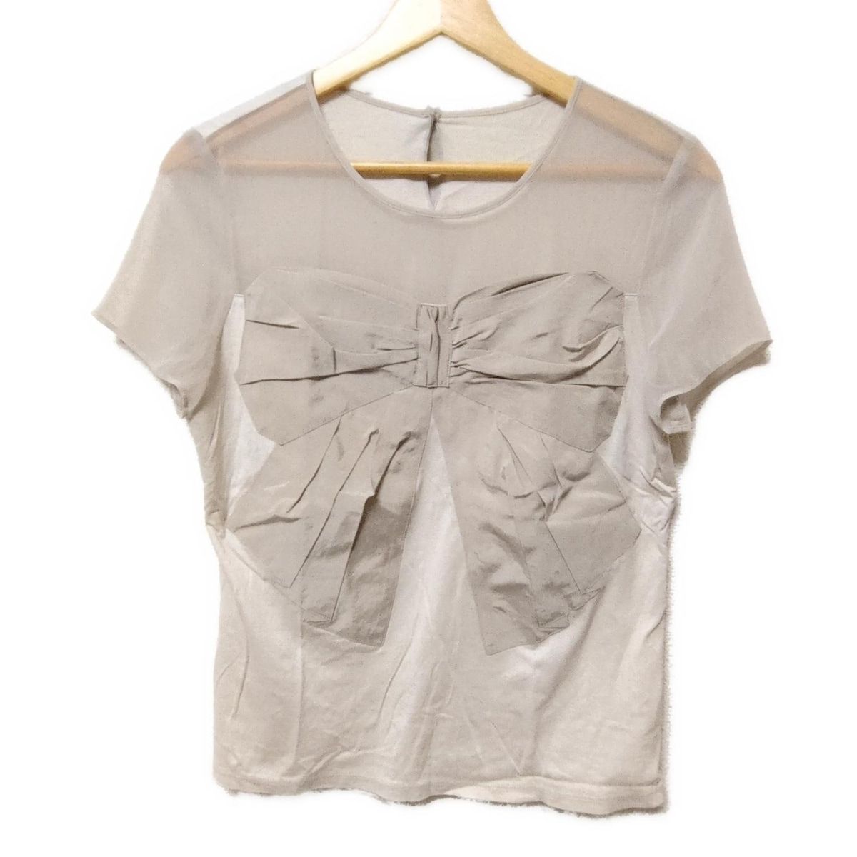 【極美品】 LANVIN ランバンコレクション 半袖カットソー 黄色 M LANVIN COLLECTION(ランバンコレクション) 半袖カットソー