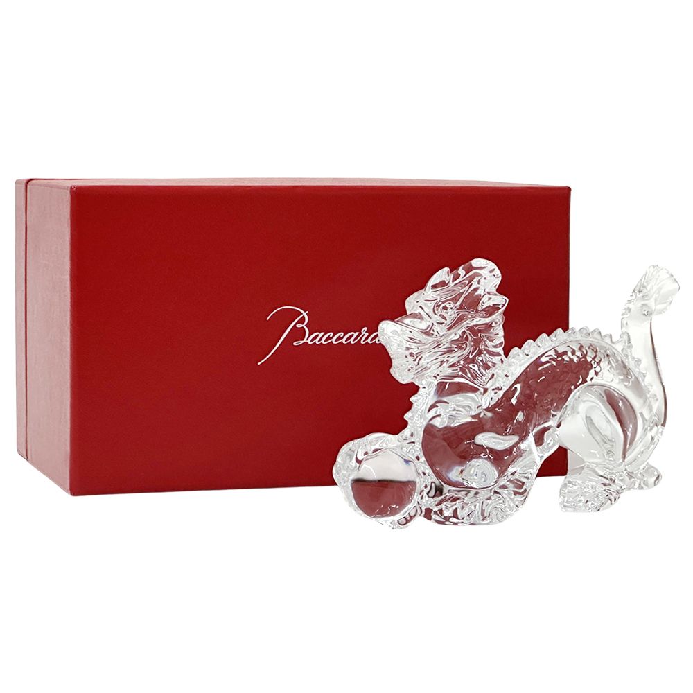 美品 バカラ baccarat 龍 辰 ドラゴン オブジェ 置物 箱付き バカラ Baccarat オブジェ レディース メンズ ブランド