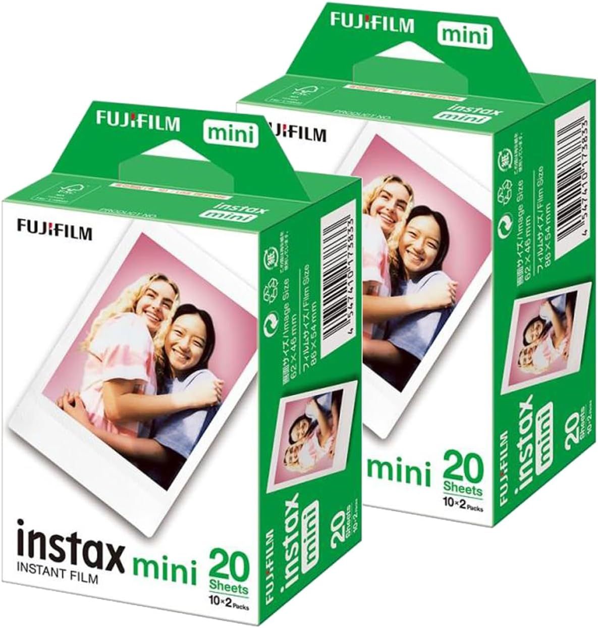 富士フイルム(FUJIFILM) チェキ用フィルム 20枚入×2パック［40枚］インスタントカメラ カードサイズ チェキ フィルム INSTAX MINI インスタックス ミニ