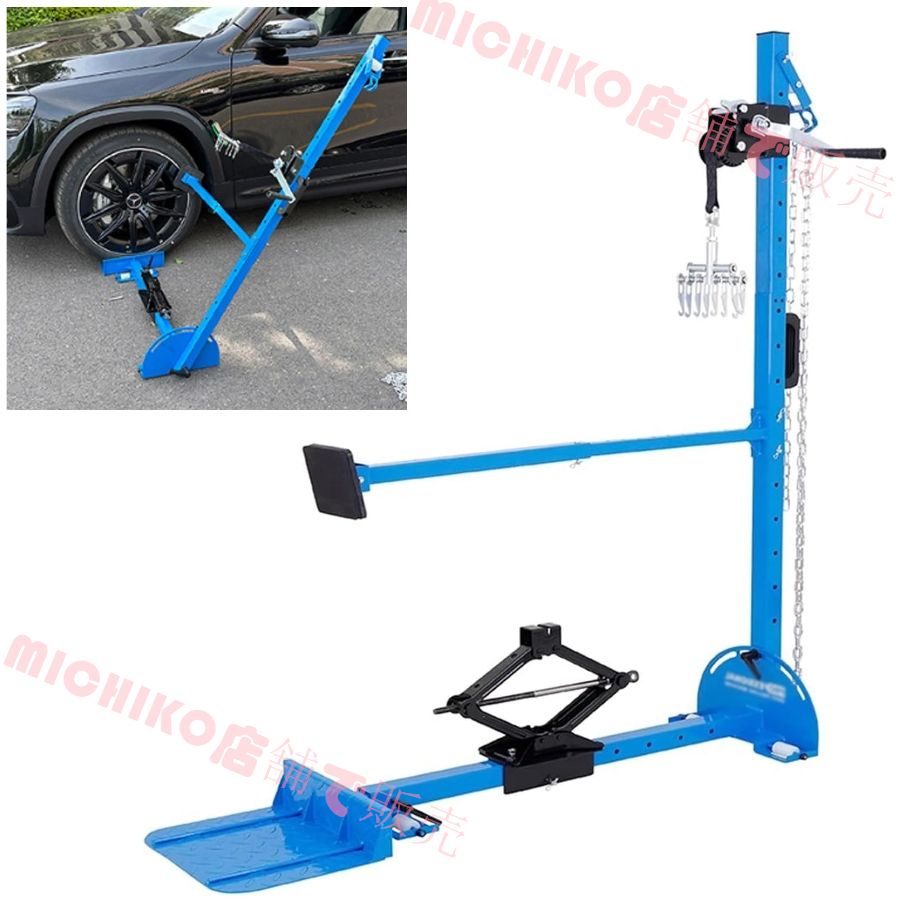 デントリペア 車 へこみ修理キット へこみ直し 引張高さ 100～1600mm 引張力 800kg 車の凹み直し 車のへこみプーラー 強力な車のへこみリムーバー へこみ除去キット 車体工具 デントプーラー