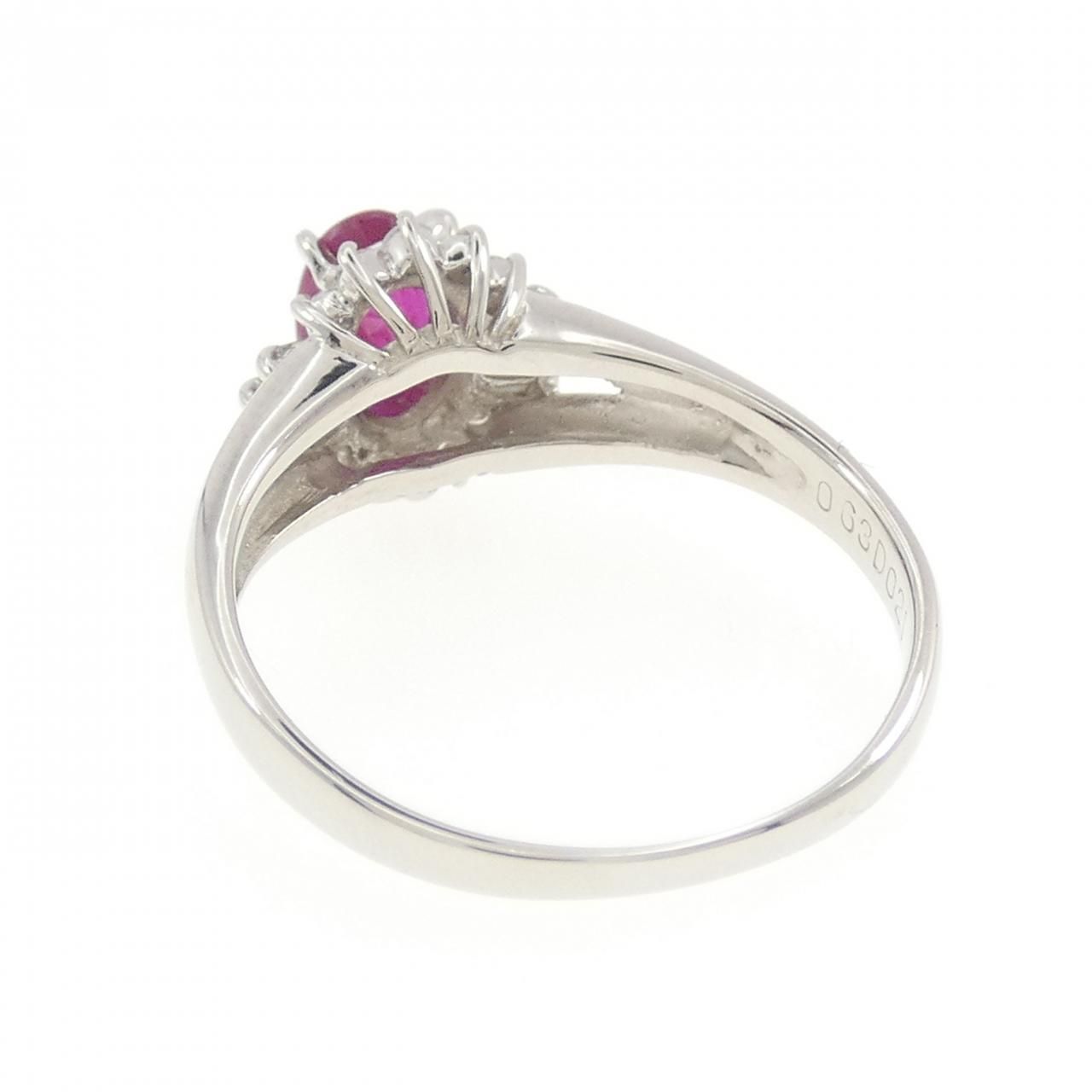 PT850 ルビー リング 0.63CT - メルカリ