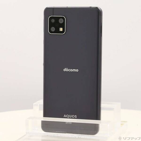中古品〕 AQUOS sense4 64GB ブラック SH-41A docomo【368