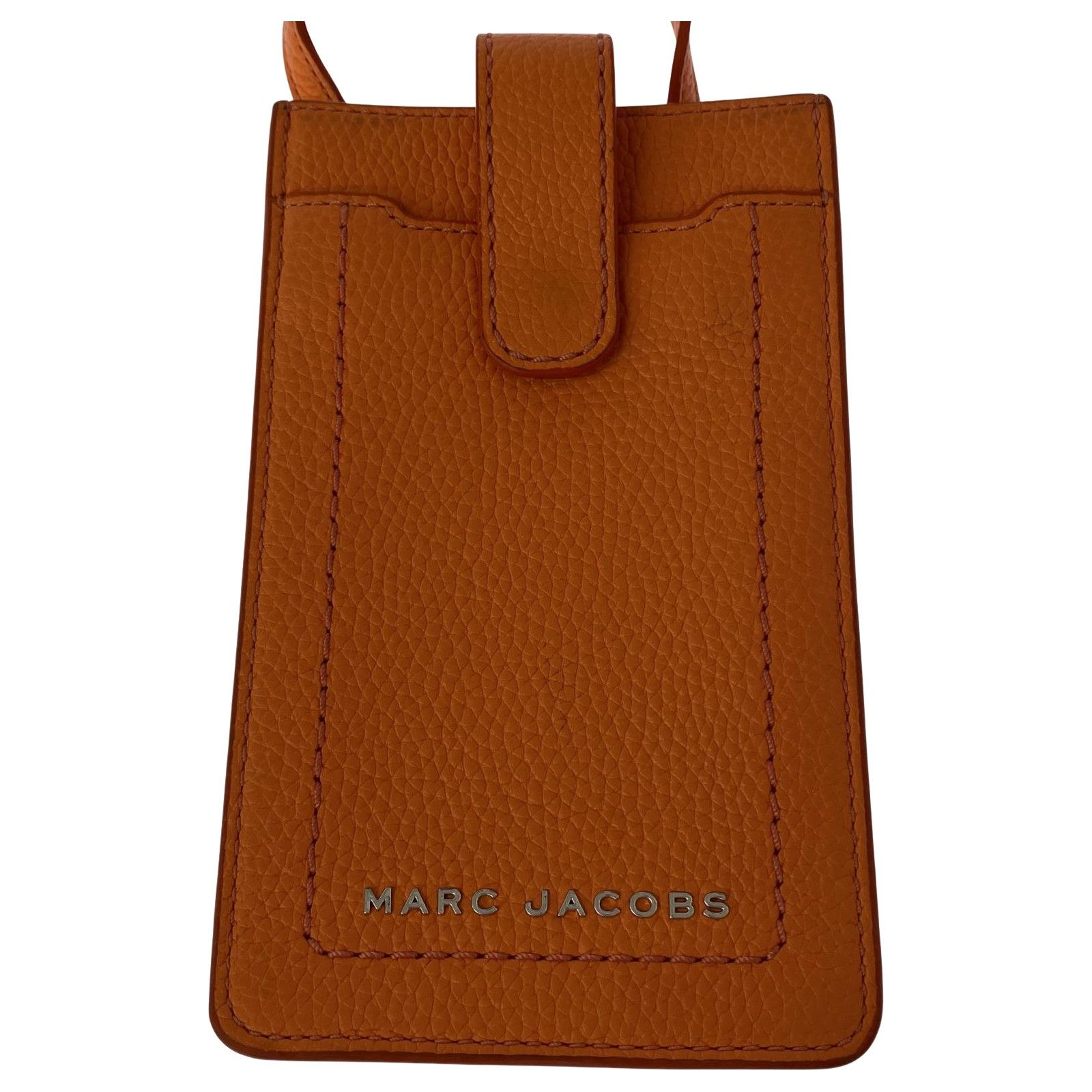 MARC JACOBS マークジェイコブス スマホショルダーバッグ/オレンジ 