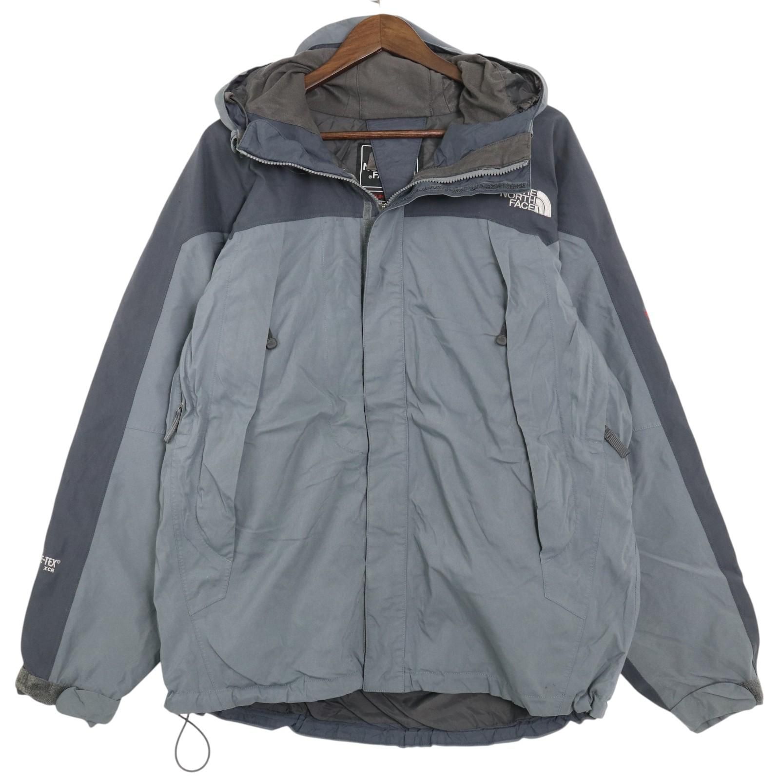 THE NORTH FACE ノースフェイス SUMMIT SERIES GORE-TEX マウンテンパーカー アウトドア グレー (メンズ L) 中古 古着 A3896