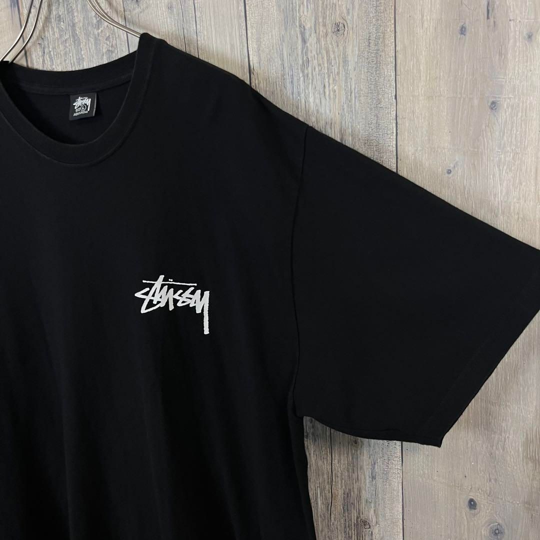 STUSSY stussy ステューシー 宝石 両面プリント 半袖 Tシャツ TEE L