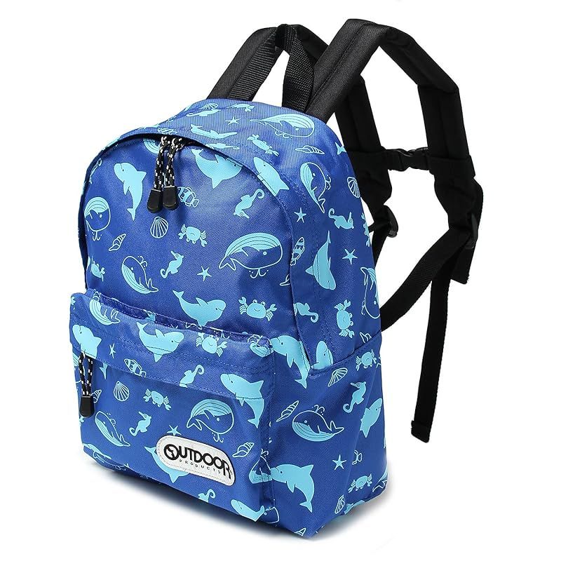 [アウトドアプロダクツ] リュック キッズ チアフル 総柄 B5収納 大容量 遠足 32.海の仲間2