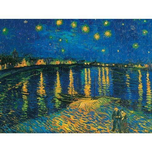 世界の名画】 絵画 F6号 ゴッホ『ローヌ川の星月夜』 F6号 複製