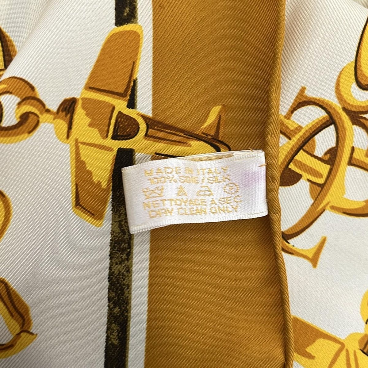 Cartier(カルティエ) スカーフ - アイボリー×ブラウン×マルチ