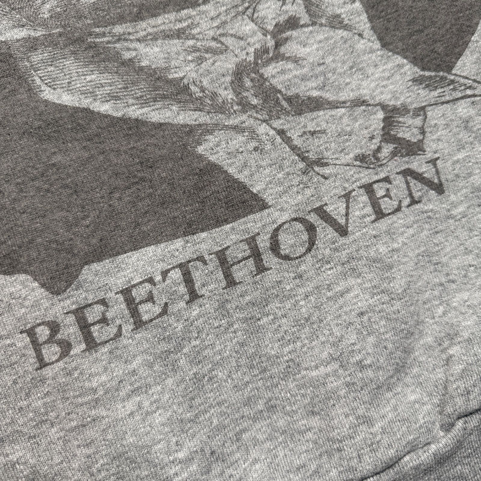 BEETHOVEN Print Sweatshirtヴェートーヴェン プリント グレー