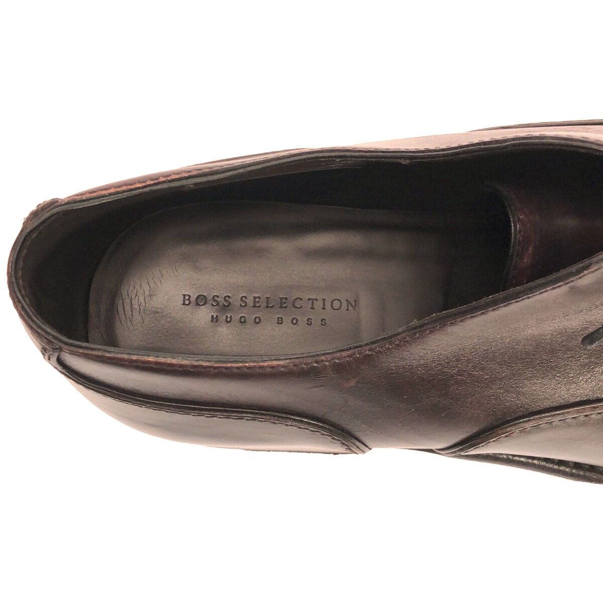 HUGO BOSS ヒューゴ ボス レザーシューズ ブラウン 7 1/2 30227978 HUGO BOSS ヒューゴ ボス レザーシューズ ブラウン 7 1/2 30227978
