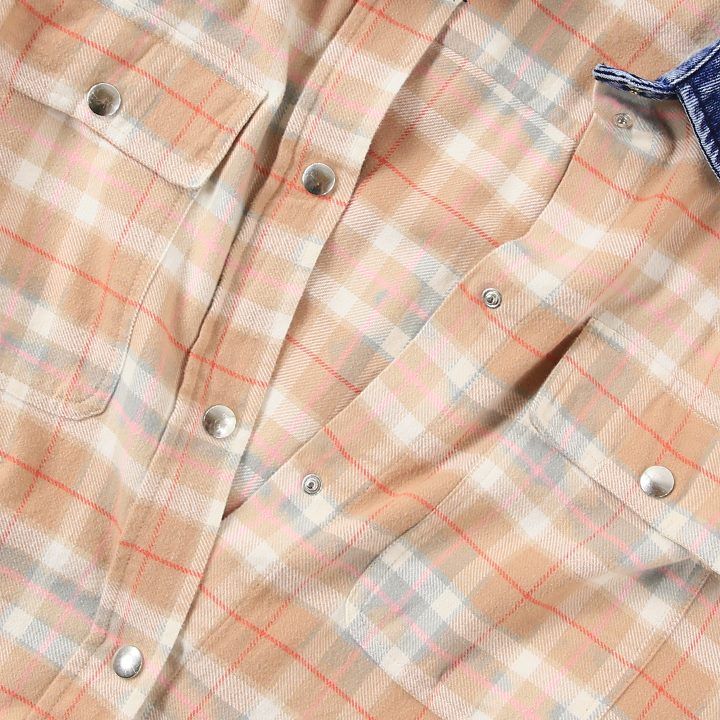 新品・未使用 ディーゼル DIESEL 長袖コットンフランネルシャツ