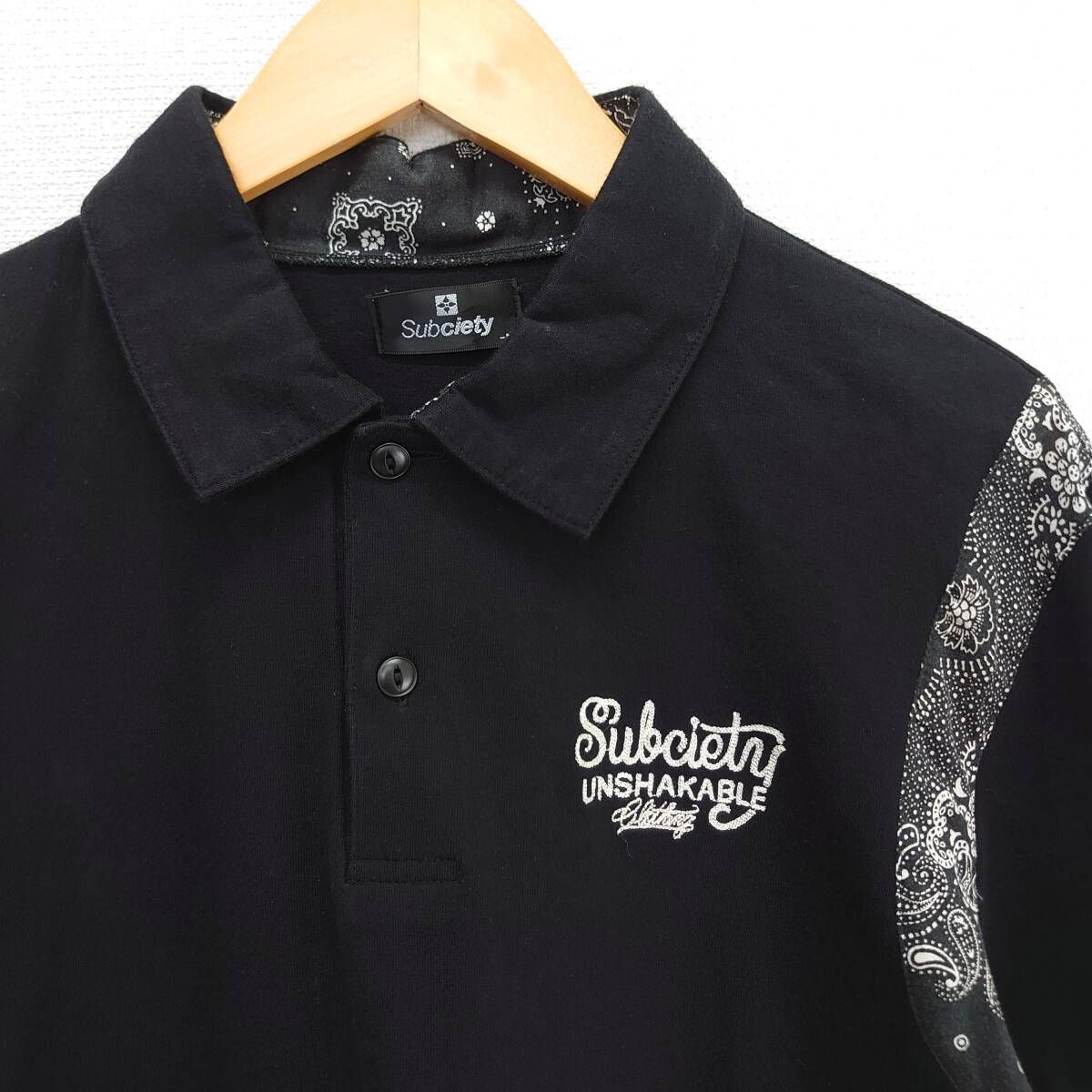 SUBCIETY グラフィックポロシャツ SAMURAI jersey top SUBCIETY