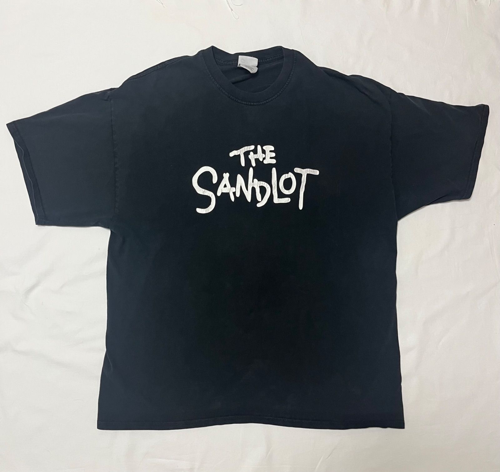 90s The Sandlot Movie t-shirt サンドロット 僕らがいた夏 ベースボール ムービー 映画 プロモーション ロゴ フォント  Tシャツ