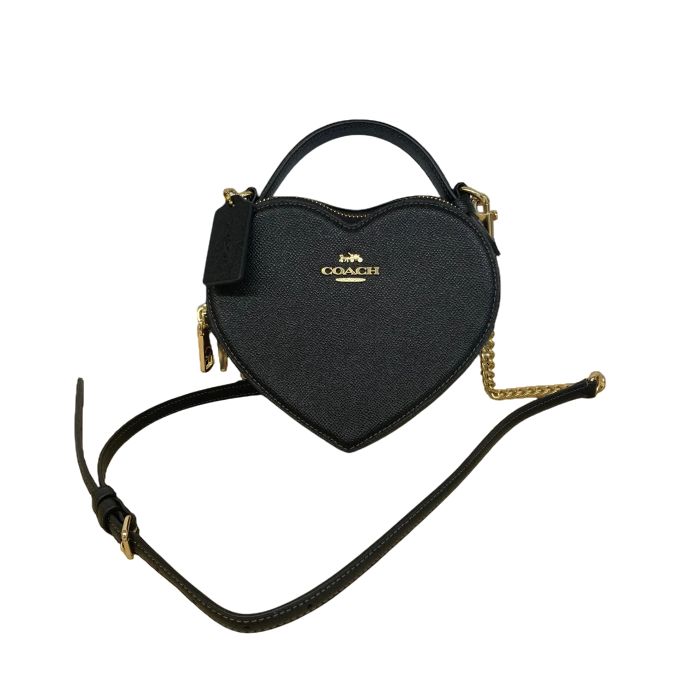 COACH ハート型ショルダーバッグ ブラック COACH（コーチ） ショルダーバッグ ☆COACH☆ ハート クロスボディ