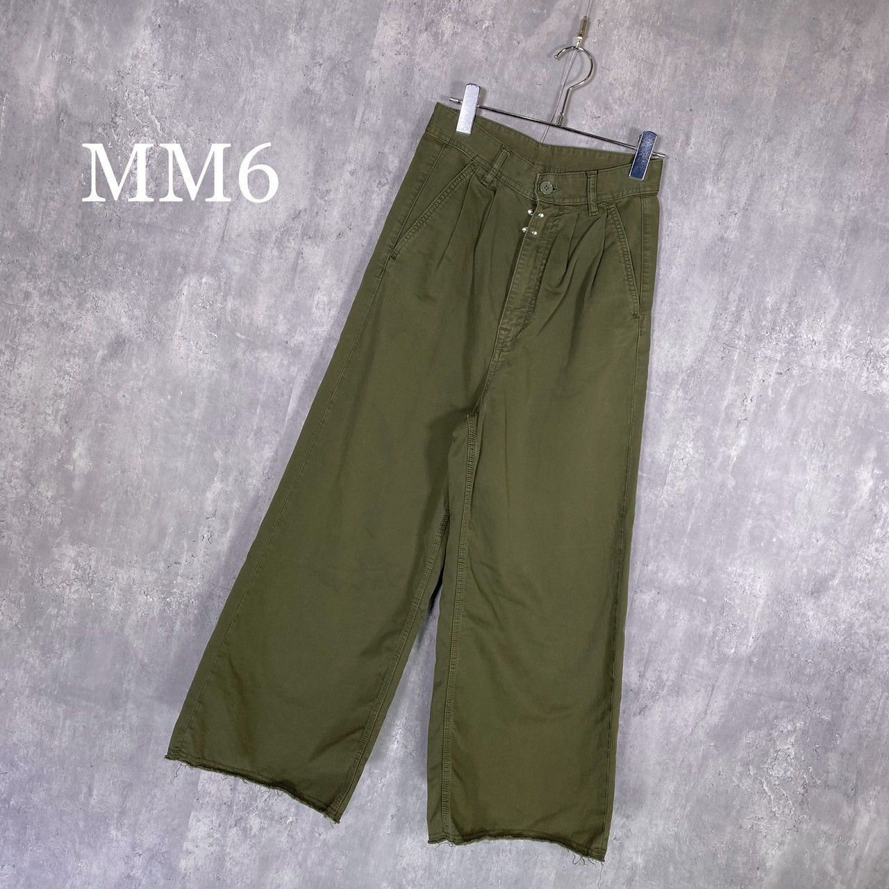 MM6 エムエムシックス 36 ワイドミリタリーパンツ