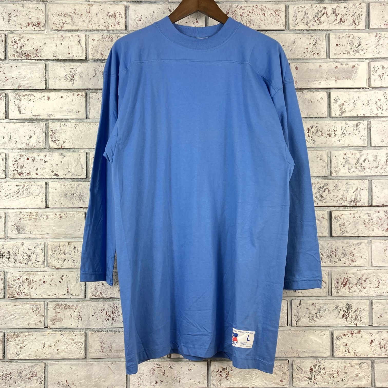 80年代 デッドストック ラッセル刺繍トリコタグ フットボールT