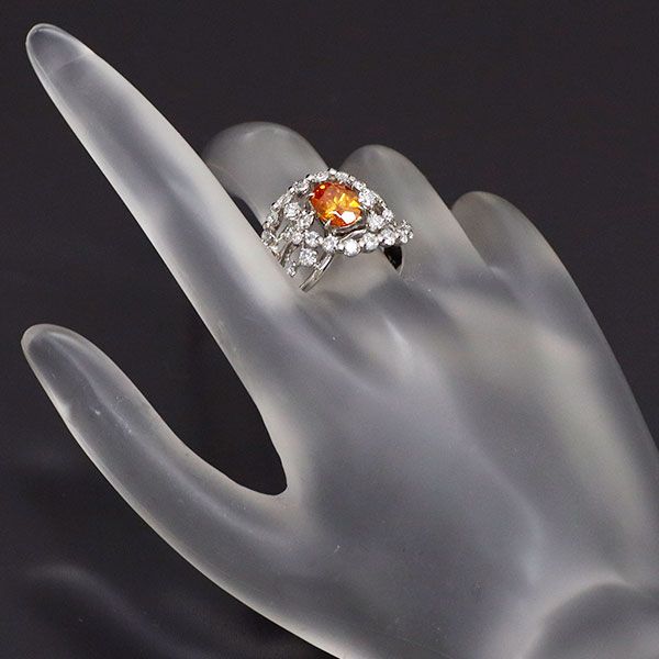 Pt900 スファレライト ダイヤモンド リング 1.87ct D1.32ct - メルカリ 