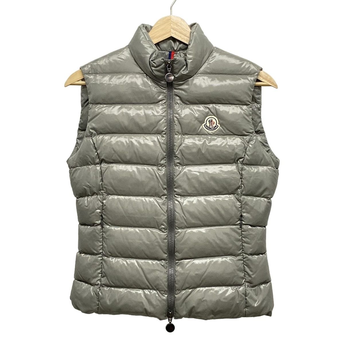 MONCLER モンクレール ダウンベスト サイズ0 XS レディース GHANY ガーニー グレー 秋|冬