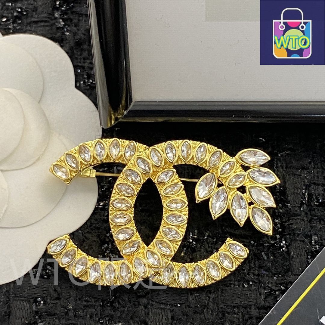 今日特価】CHANEL シャネル 22 年 金色麦穂ダイヤブローチ