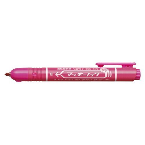 クーポン配布中-スーパー 対象 まとめ 油性マーカーペン ゼブラ マッキーノック 細字 ピンク P-YYSS6-P 4901681520671 1本 ×100セット