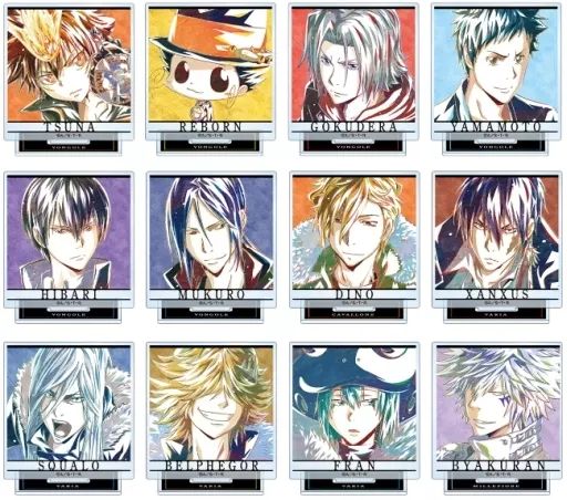 家庭教師ヒットマンREBORN! ヴァリアー アクリルスタンド アニON 家庭教師ヒットマンREBORN！ アクリルボード 01 vsヴァリアー編