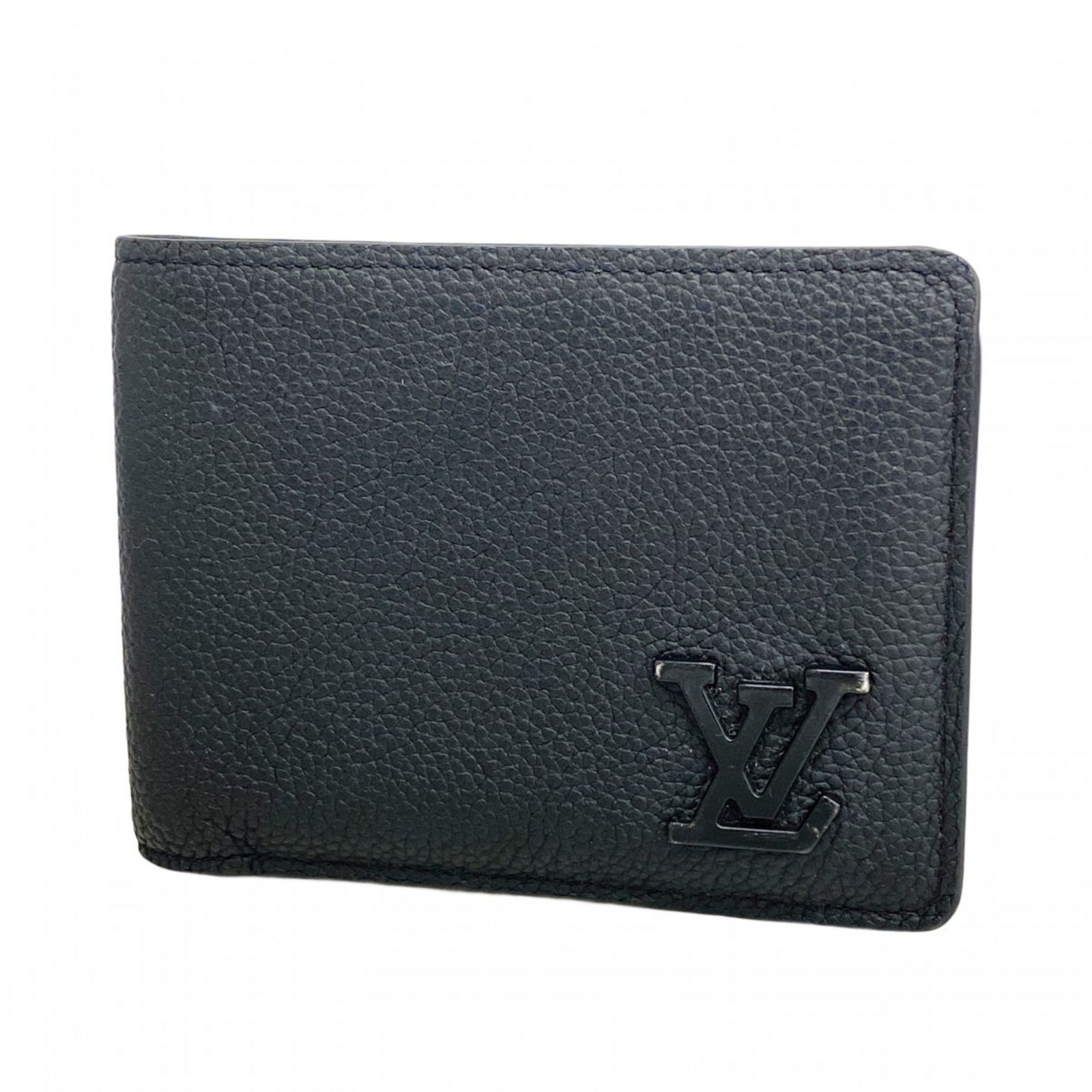 ルイ ヴィトン Louis Vuitton ルイ ヴィトン 札入れ LVアエログラム ポルトフォイユ ミュルティプル M69829 ブラックメンズ