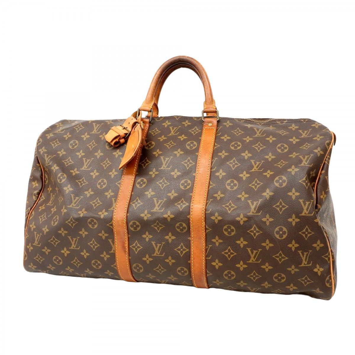 5md4368 ルイヴィトン ボストンバッグ モノグラム キーポル55 M41424 ブラウン メンズ レディース ユニセックス