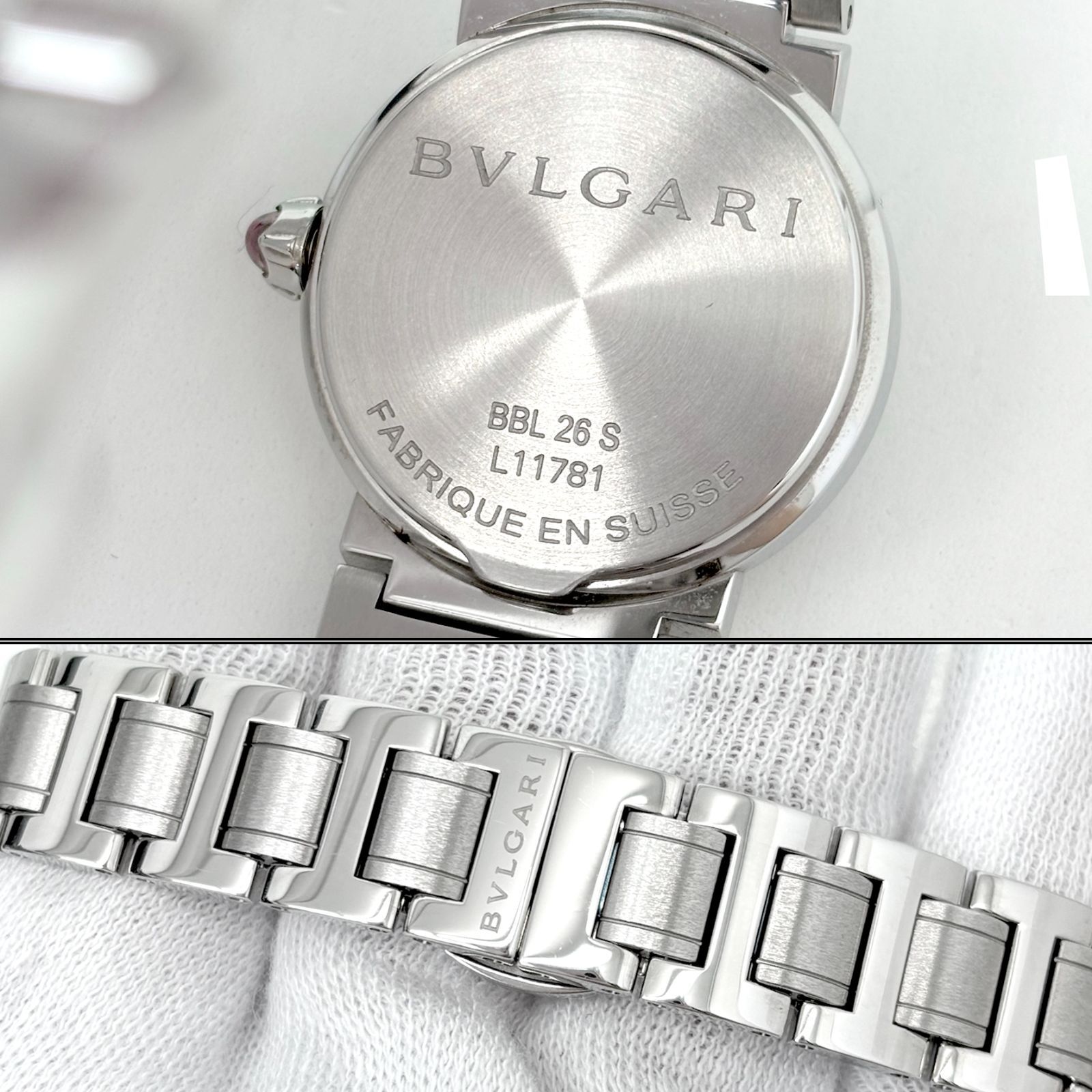 BVLGARI ブルガリ ブルガリブルガリ BBL26S 黒文字盤 クォーツ 