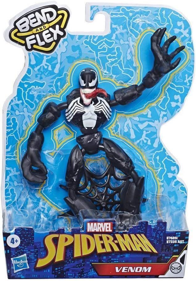 MARVEL マーベル スパイダーマン ベンドアンドフレックスシリーズ 6インチフィギュア ヴェノム VENOM E7689 正規品 ウェブアクセサリ付き