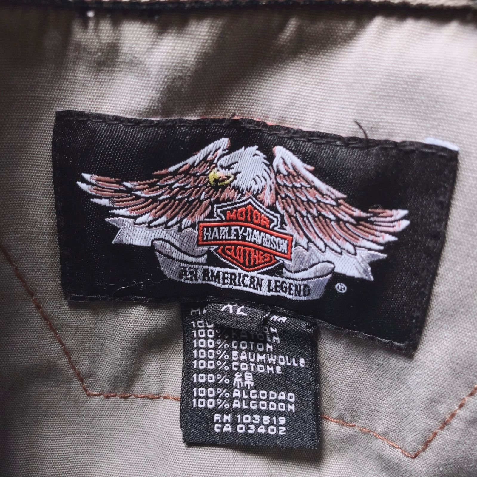 Harley-Davidson 刺繍デニムジャケット HARLEY-DAVIDSON ハーレーダビッドソン 刺繍 デニムジャケット