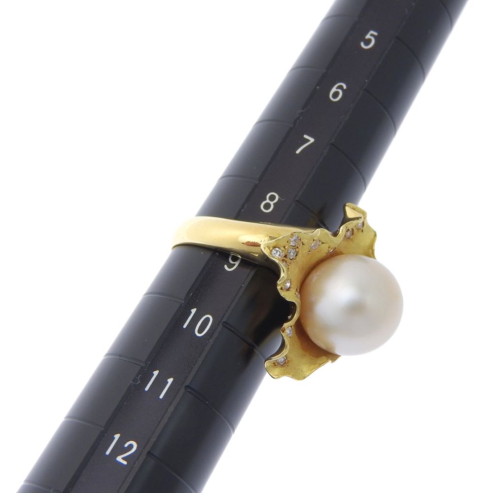 K18YG シロチョウ養殖真珠約11.0mm