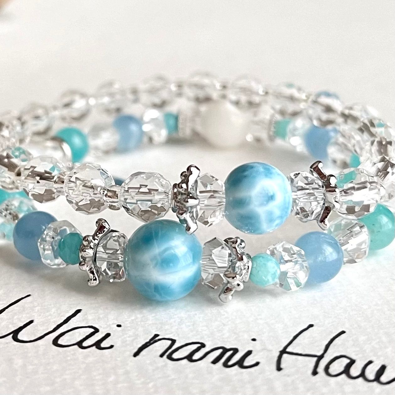 限定セット『 Lino blue Hawaii 空と海 』ハワイアンパワーストーン 