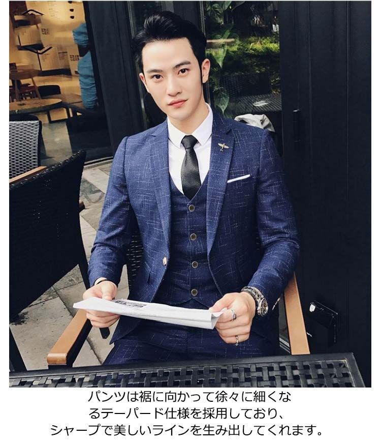 スーツ メンズ ホストスーツ ネクタイシャツ スリムスーツ 結婚式 二次会 パーティー 送料無料 インポート 2021 春 秋 冬 新作 お兄系 ビジネススーツ スーツ メンズ ホストスーツ 3P スリーピース ネクタイ