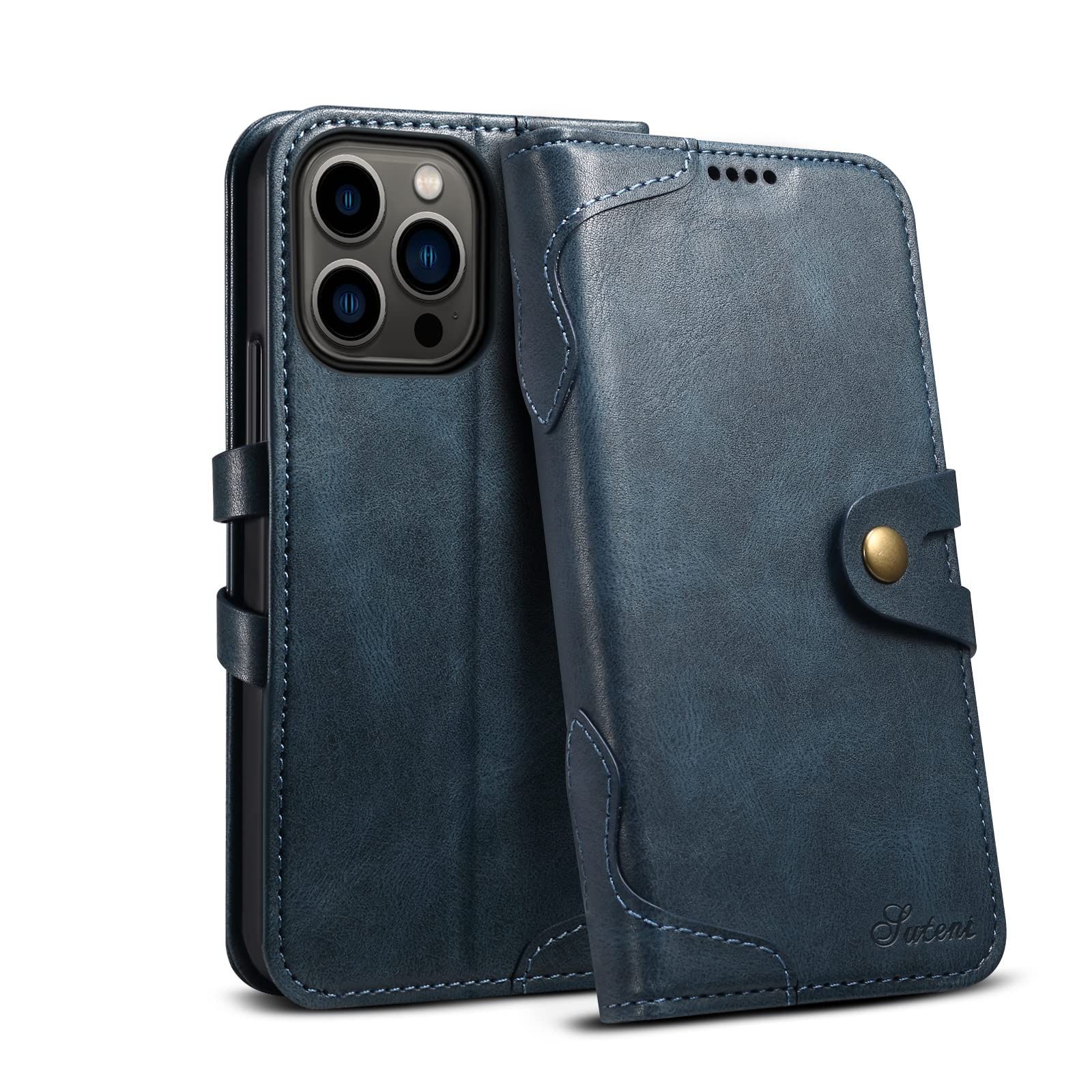 【在庫処分】スタンド ケース 防塵 ケース 財布型 軽量 ミニ 薄型 13 13 PUレザー アイフォン 3枚カード収納 耐衝撃 ボタン式 耐汚れ 手帳型 用 スマホケース mini iPhone おしゃれ Mcxiancrl