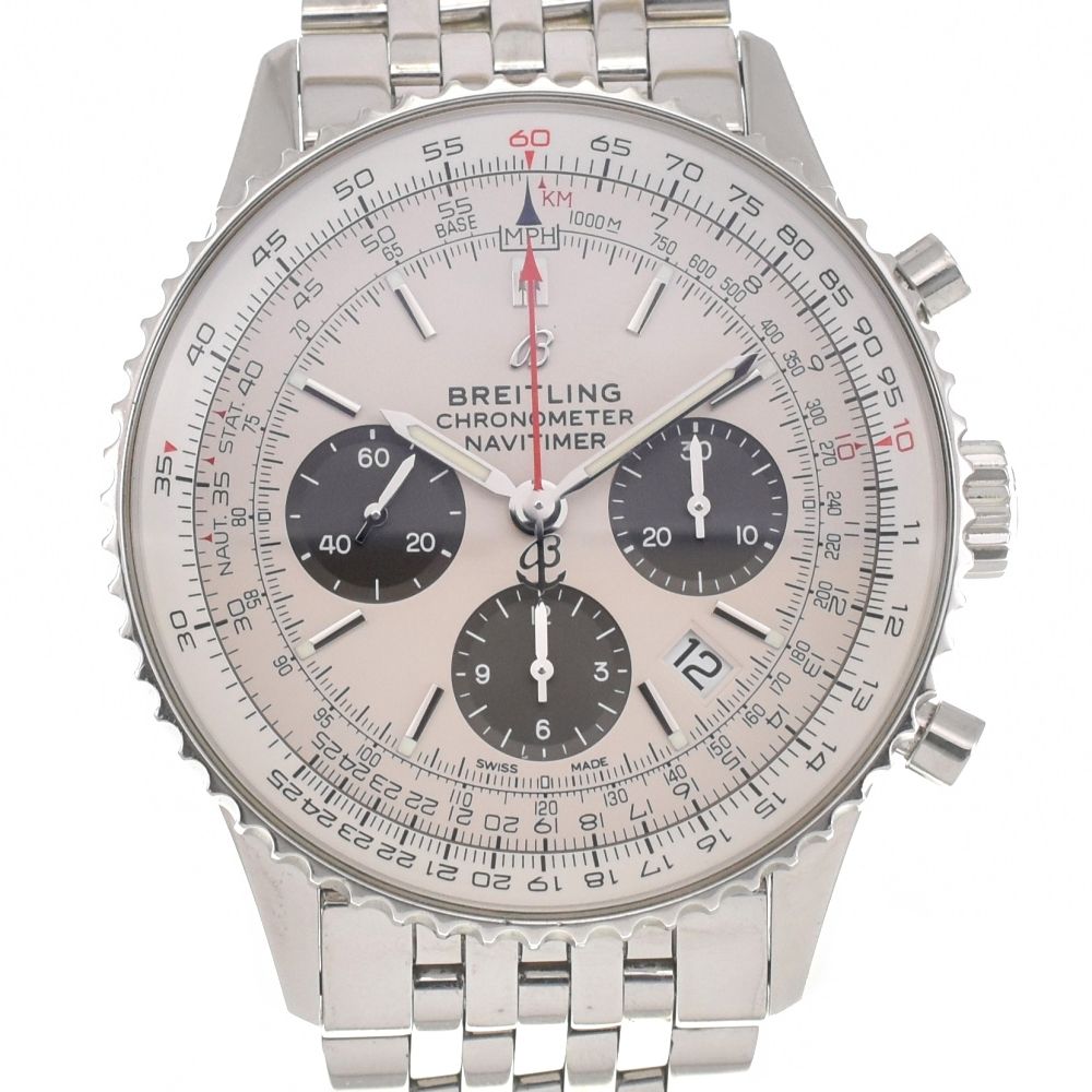 最安値 美品 BREITLING(ブライトリング) ナビタイマーAB0121 中古)BREITLING ブライトリング ナビタイマー 01 AB0121【日本