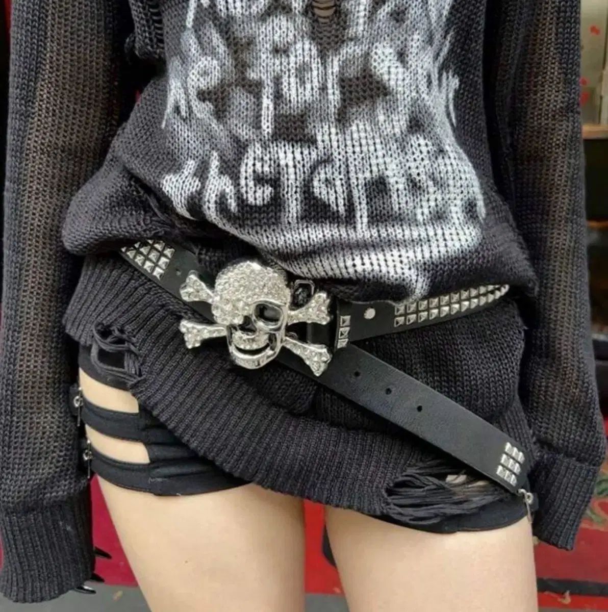 ドクロに翼のベルト ドクロに翼のベルト