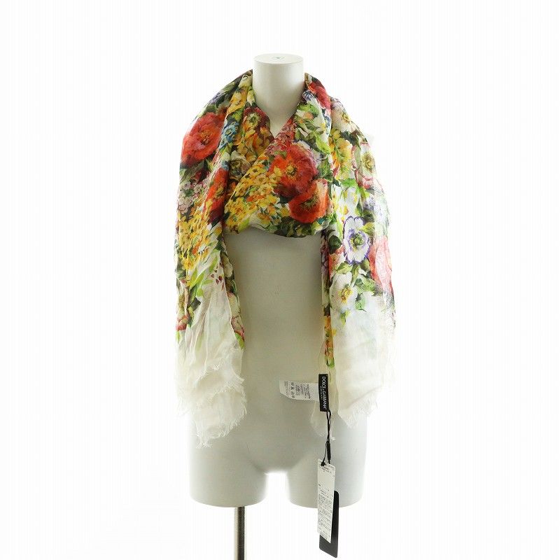ドルチェ&ガッバーナ ドルガバ DOLCE&GABBANA ストール フリンジ 花柄