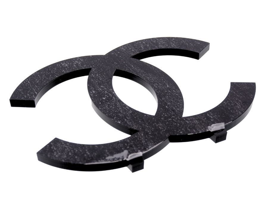 シャネル 店舗ディスプレイ オブジェ 置物 ブラック ココマーク 台座