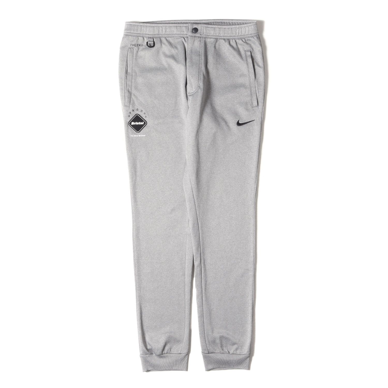 F.C.Real Bristol エフシーレアルブリストル パンツ サイズ:M NIKE ビッグスウッシュ スリム スウェット パンツ (SWEAT LONG PANT) グレー ボトムス ズボン コラボ【メンズ】
