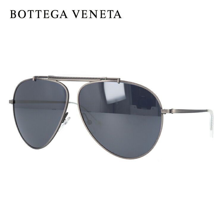 【訳あり】ボッテガヴェネタ サングラス B.V.159S SLN/4X SMTT ANTSILV SEMI MATTE SILVER/SMOKE MIRROR BOTTEGA VENETA ボッテガべネタ メンズ レディース UVカット