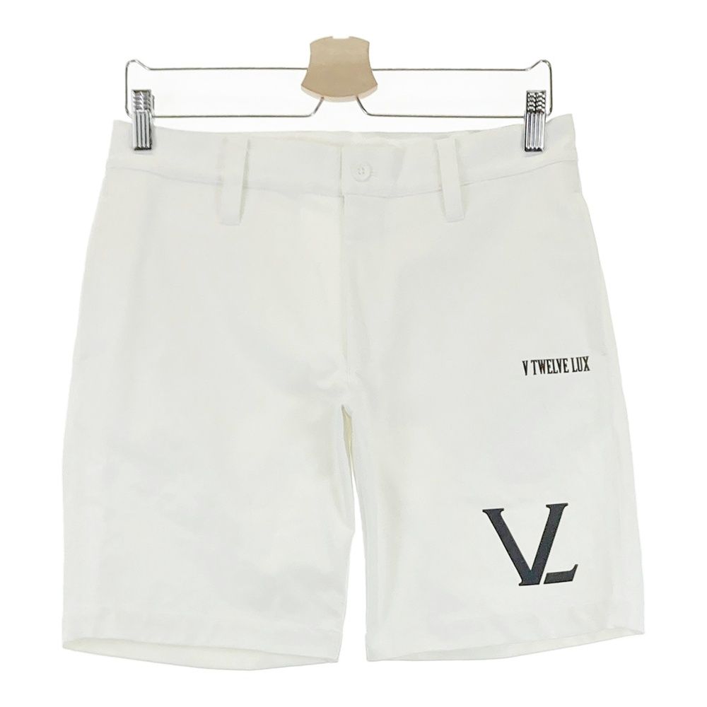サイズ：S V12 ヴィトゥエルヴ LUX ハーフパンツ  ホワイト系 [240101500017] ゴルフウェア メンズ ストスト サイズ：S V12 ヴィトゥエルヴ LUX ハーフパンツ ホワイト系