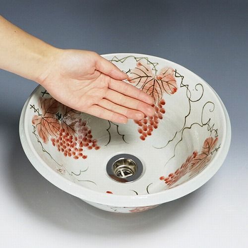 高さは、30cm陶器 ミ17 blue line 誕生花たちのブーケ - 益子焼の小さな窯元