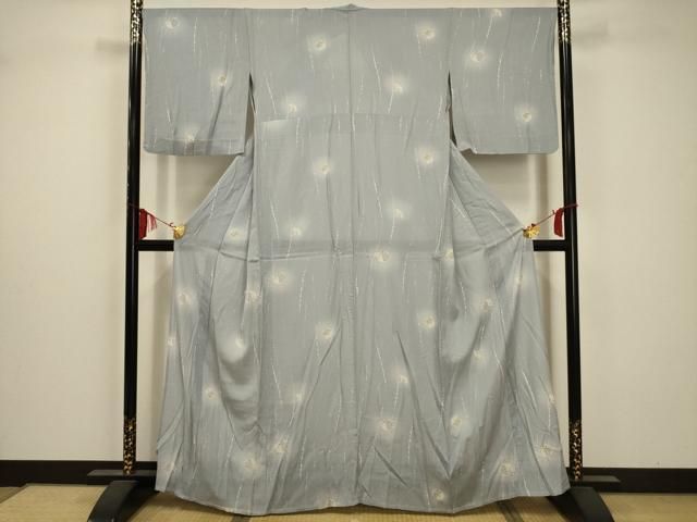 平和屋着物□長襦袢 無双仕立て 雪輪吉祥地紋 暈し染め 正絹