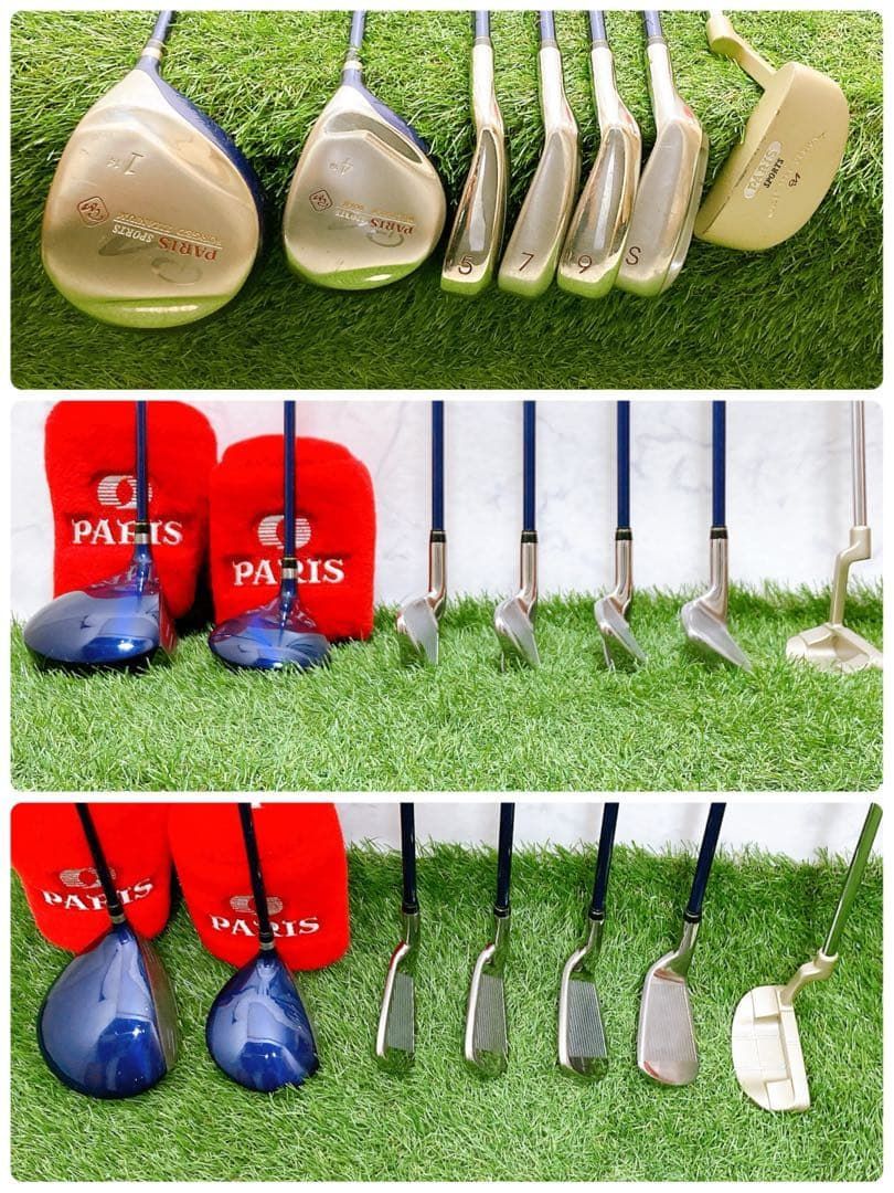 5.初心者オススメ ゴルフクラブ レディースセット 右利き パリス 女性